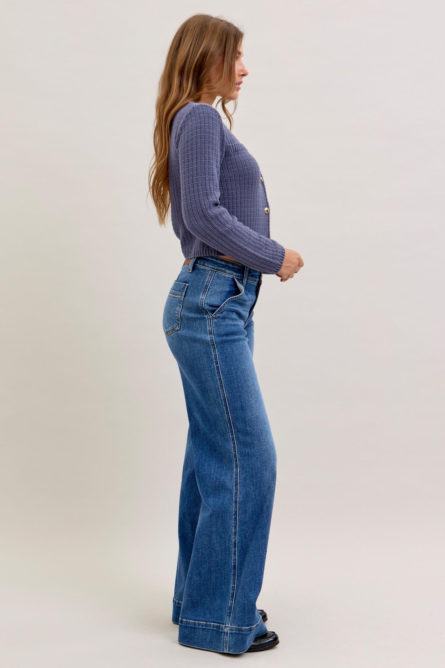 Judy Blue Wrenley Wide Leg Jeans