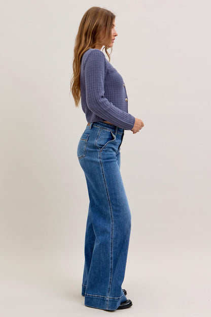 Judy Blue Wrenley Wide Leg Jeans