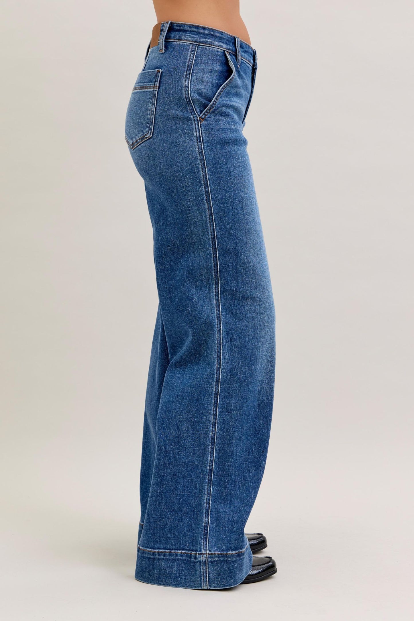 Judy Blue Wrenley Wide Leg Jeans