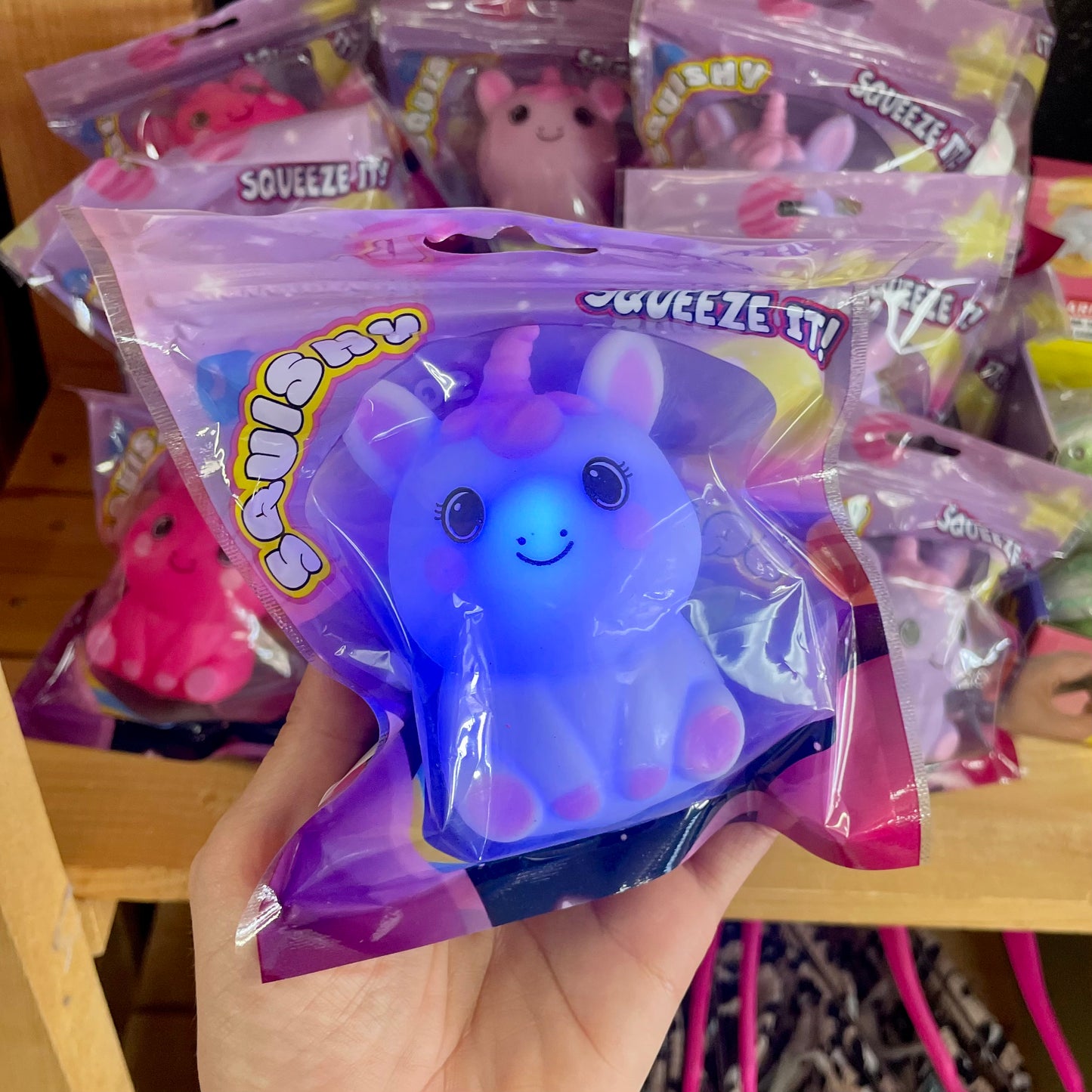 Squishy Light Up Unicorn Toy