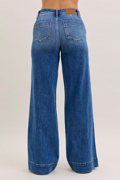 Judy Blue Wrenley Wide Leg Jeans