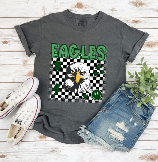 Mascot Checkered Canton Eagles Spirit Wear