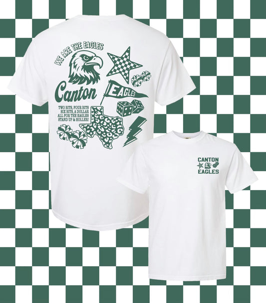 Mascot Collage Canton Eagles Tee