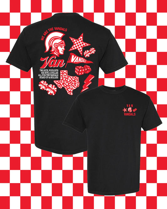 **PREORDER** Mascot Collage Van Vandals Black Tee