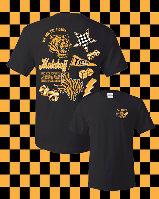 **PREORDER** Mascot Collage Malakoff Tigers Tee