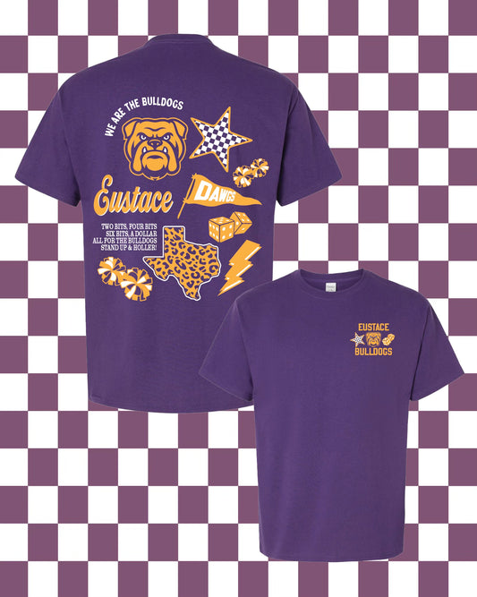 **PREORDER** Mascot Collage Eustace Bulldogs Tee