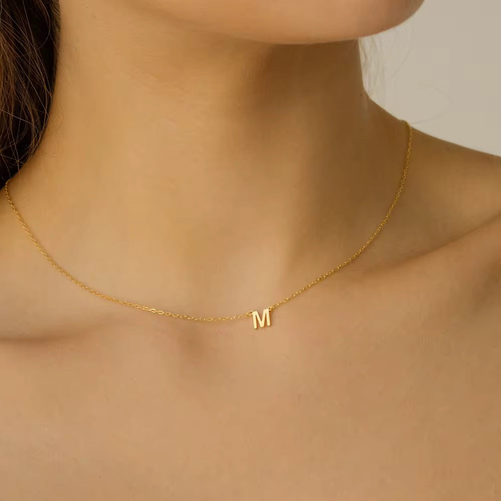 Minimal Initial 18" Necklace