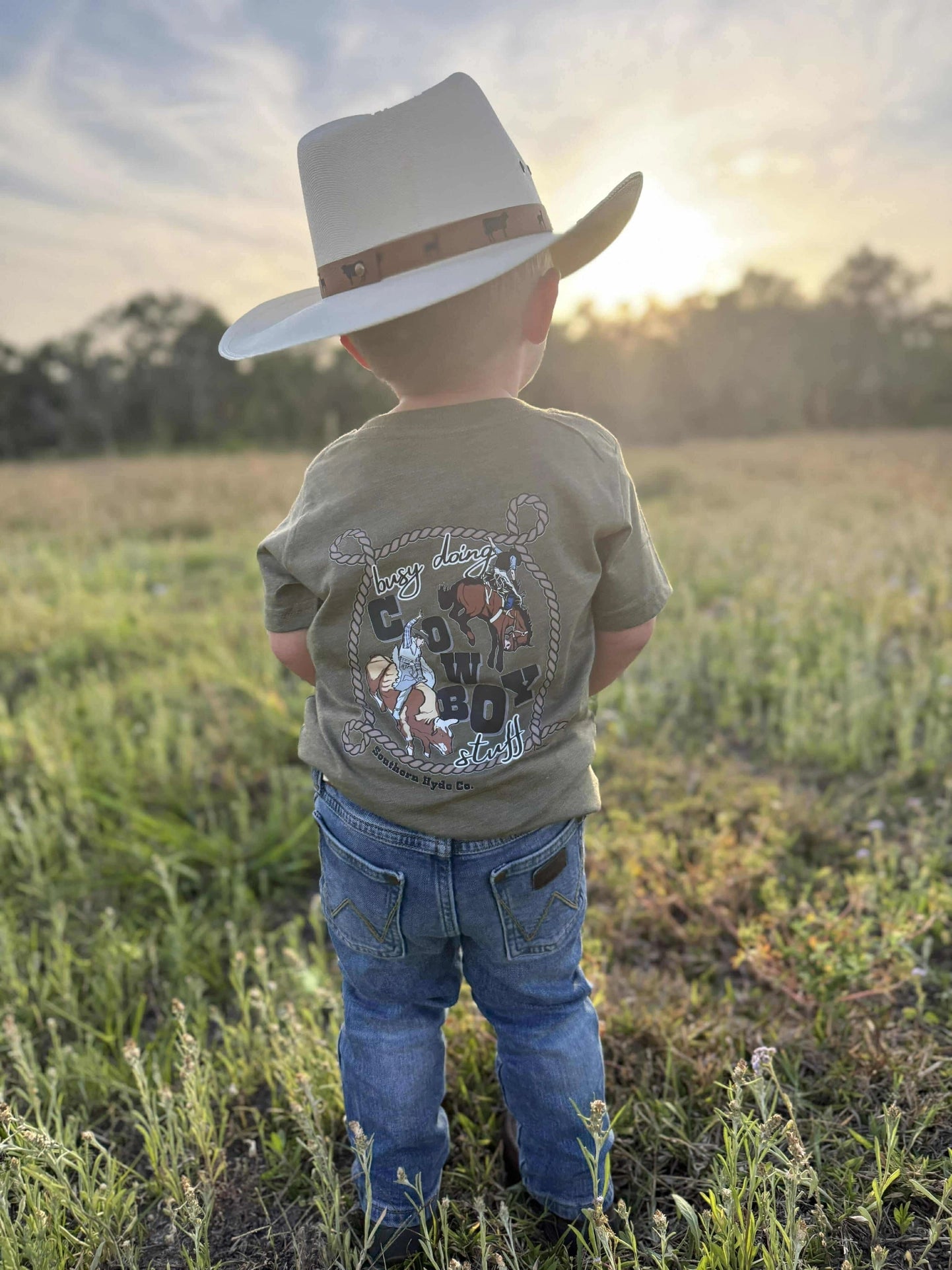 Boys Southern Hyde Busy Doing Cowboy Stuff Tee