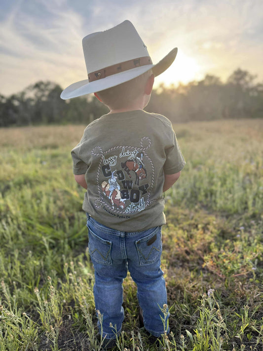 Boys Southern Hyde Busy Doing Cowboy Stuff Tee