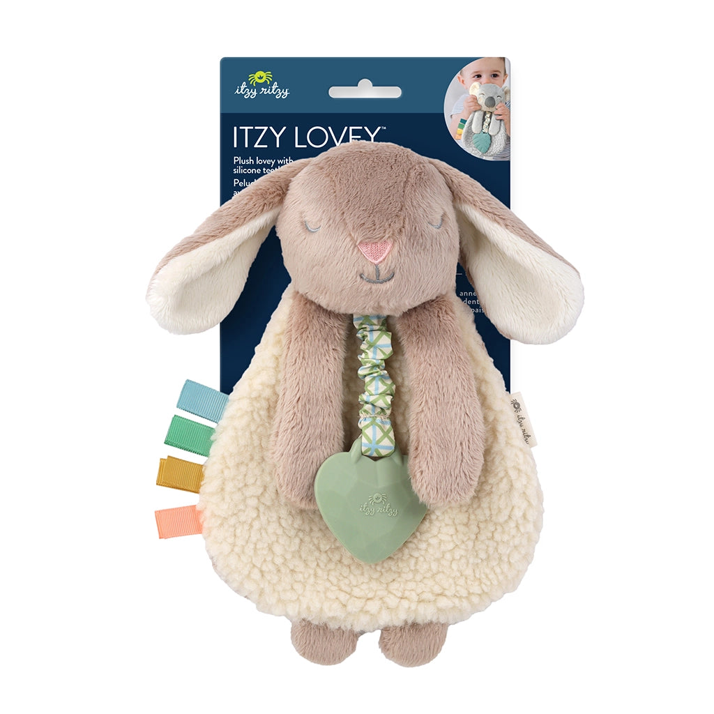 Itzy Ritzy Taupe Bunny Itzy Friends Lovey Plush