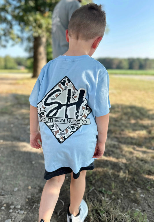 Boys Southern Hyde Camo Diamond Tee