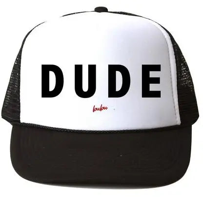 Boys Dude White Trucker Hat