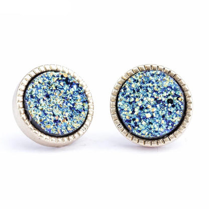 Zephyr Druzy Studs