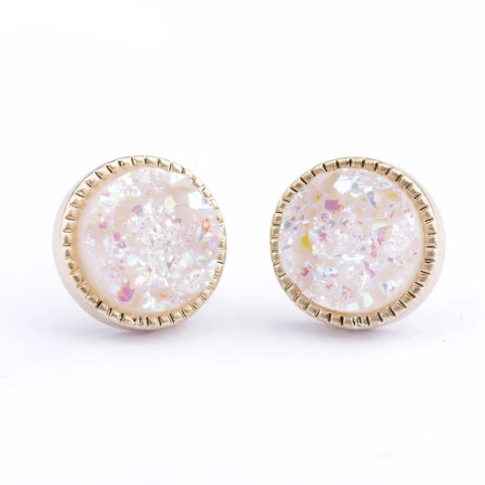 Zephyr Druzy Studs