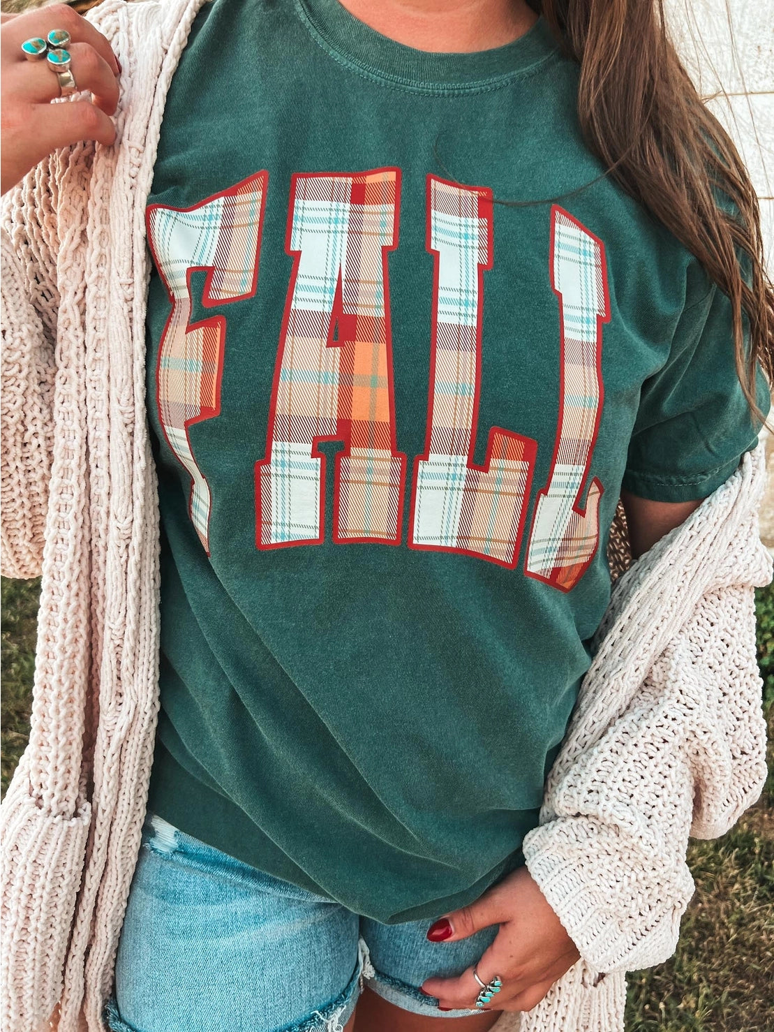 Fall Plaid Tee