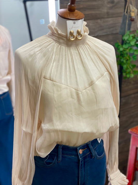 Illusion Sweetheart Blouse