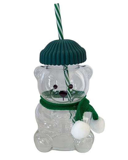 Glass Winter Bear Cup