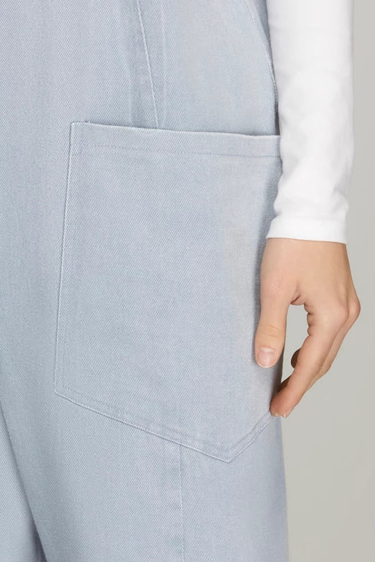 Maren V Neck Blue Denim Jumpsuit