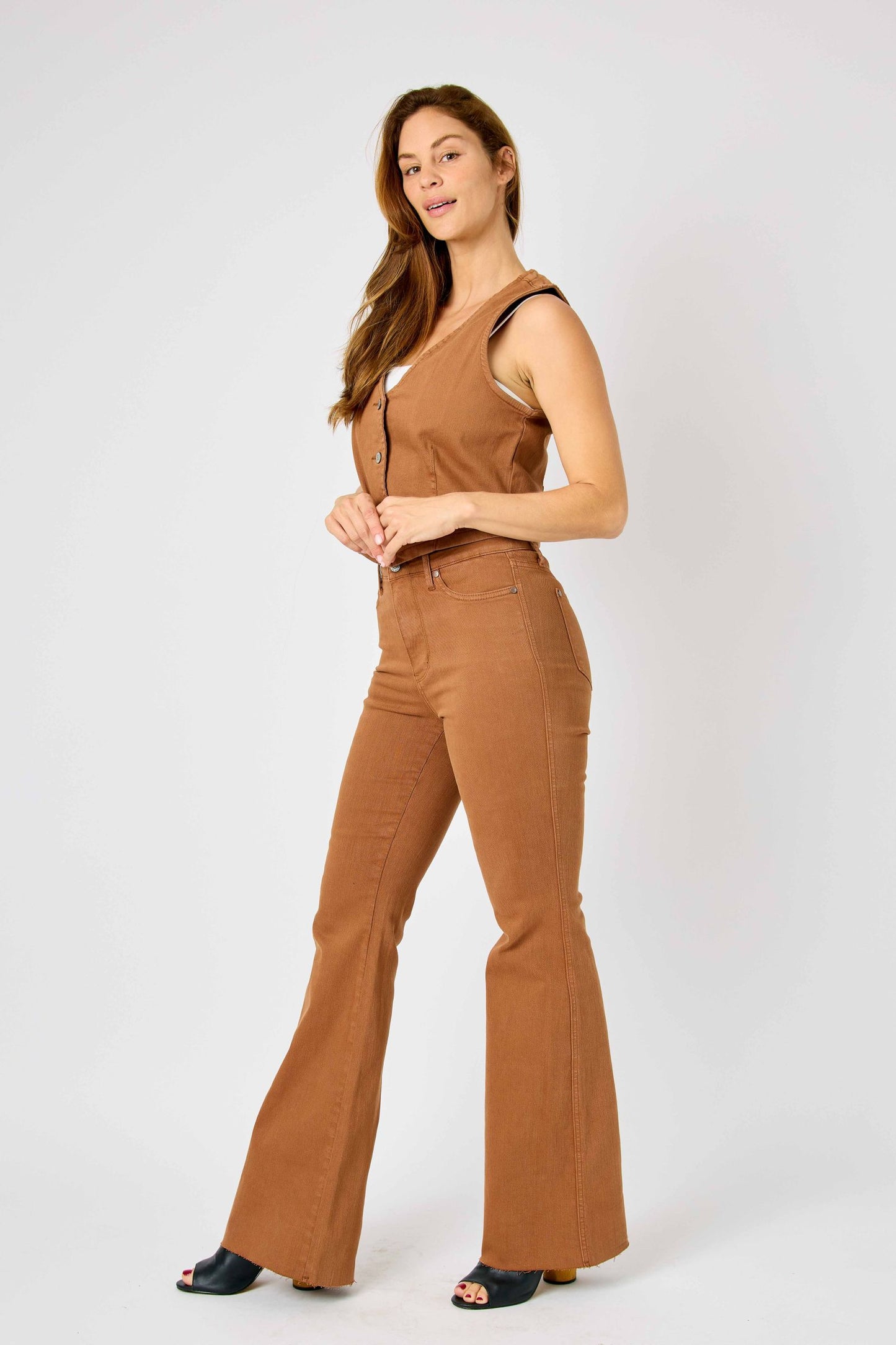 Colorado Judy Blue Camel Tummy Control Flares