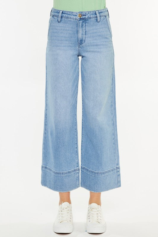 Kancan Darla LW Crop Wide Leg Jeans