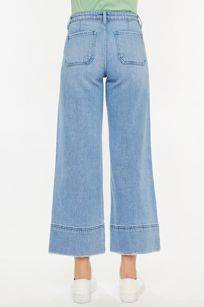 Kancan Darla LW Crop Wide Leg Jeans