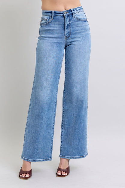 Judy Blue Wimberly Retro Wide Leg Jeans