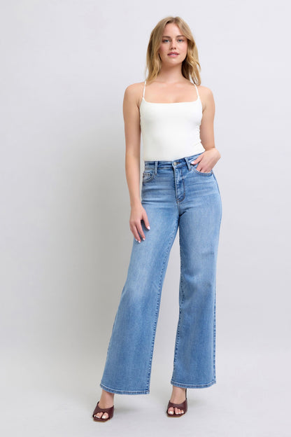 Judy Blue Wimberly Retro Wide Leg Jeans