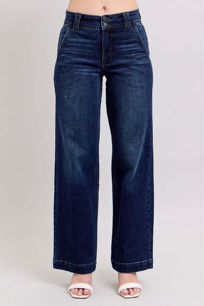 Judy Blue Leland DW Wide Leg Jeans