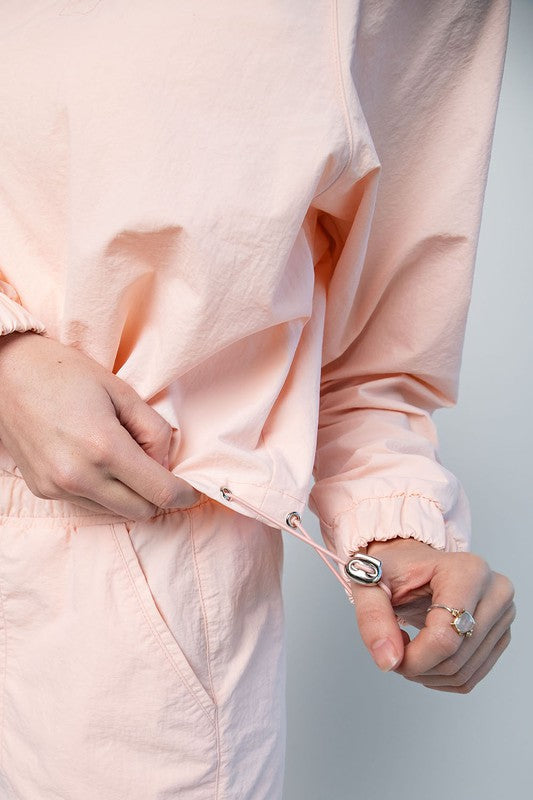 **SALE!!** Quarter Zip Windbreaker Crop Pullover (Size XLarge)