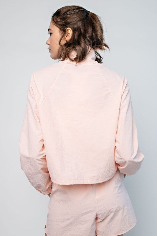 **SALE!!** Quarter Zip Windbreaker Crop Pullover (Size XLarge)