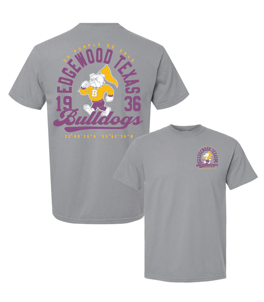 Arch GRAY Edgewood Bulldogs Tee