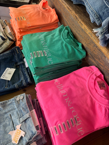 Adult Summer Simple Logo Tee