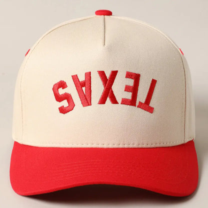 Texas Upside Down Embroidered Hat