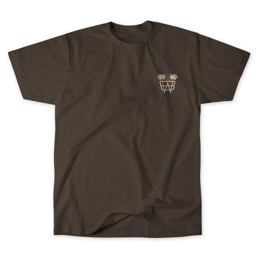 Whiskey Bent Hat Co. Surf Club Brown Tee
