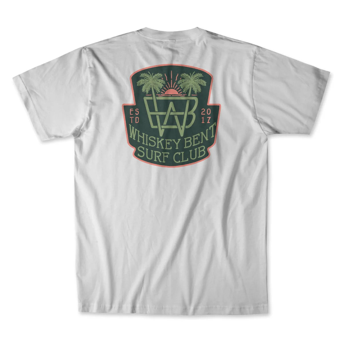 Whiskey Bent Hat Co. Surf Club White Tee