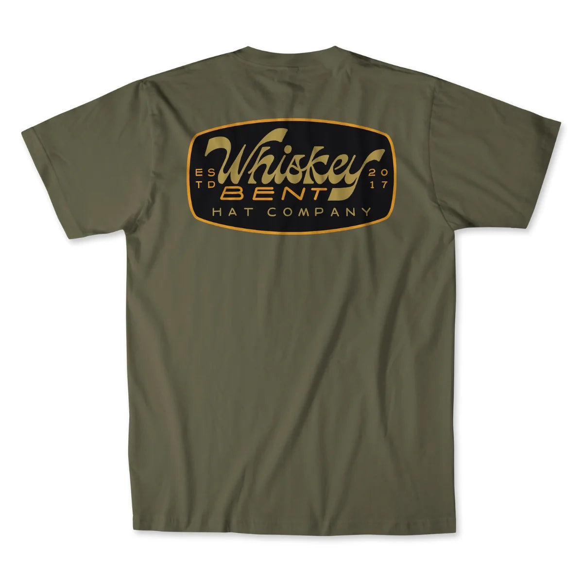 Whiskey Bent Hat Co. Damon Olive Tee