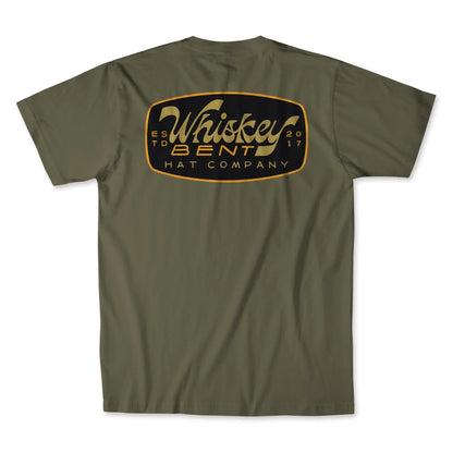 Whiskey Bent Hat Co. Damon Olive Tee