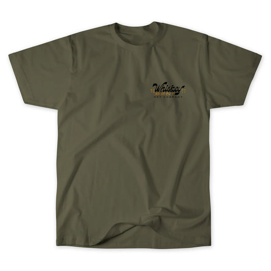 Whiskey Bent Hat Co. Damon Olive Tee