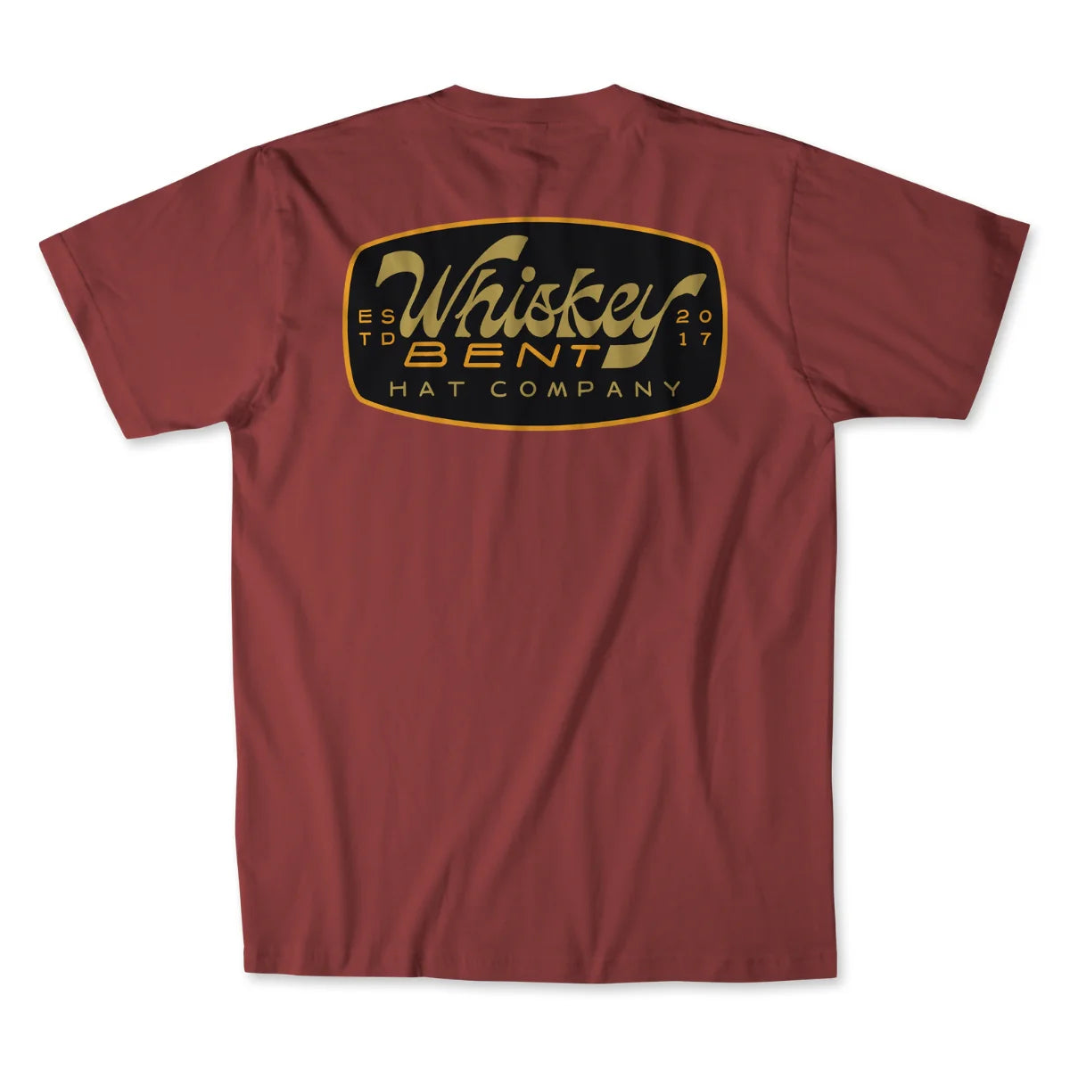 Whiskey Bent Hat Co. Damon Maroon Tee