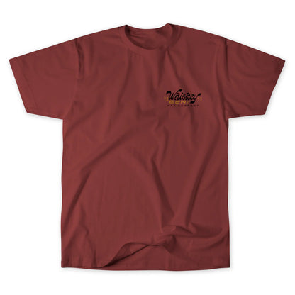 Whiskey Bent Hat Co. Damon Maroon Tee