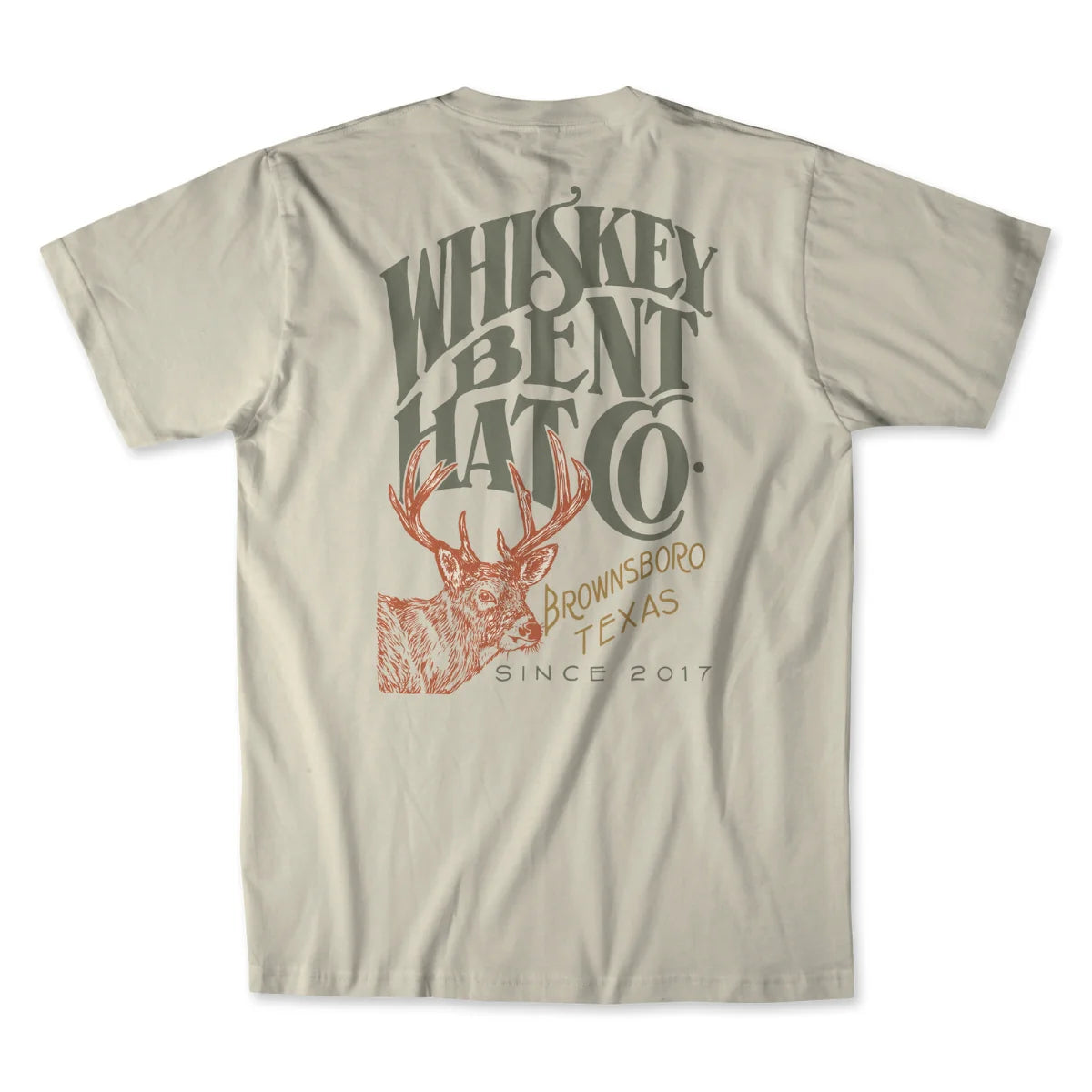 Whiskey Bent Hat Co. Buck Ivory Tee