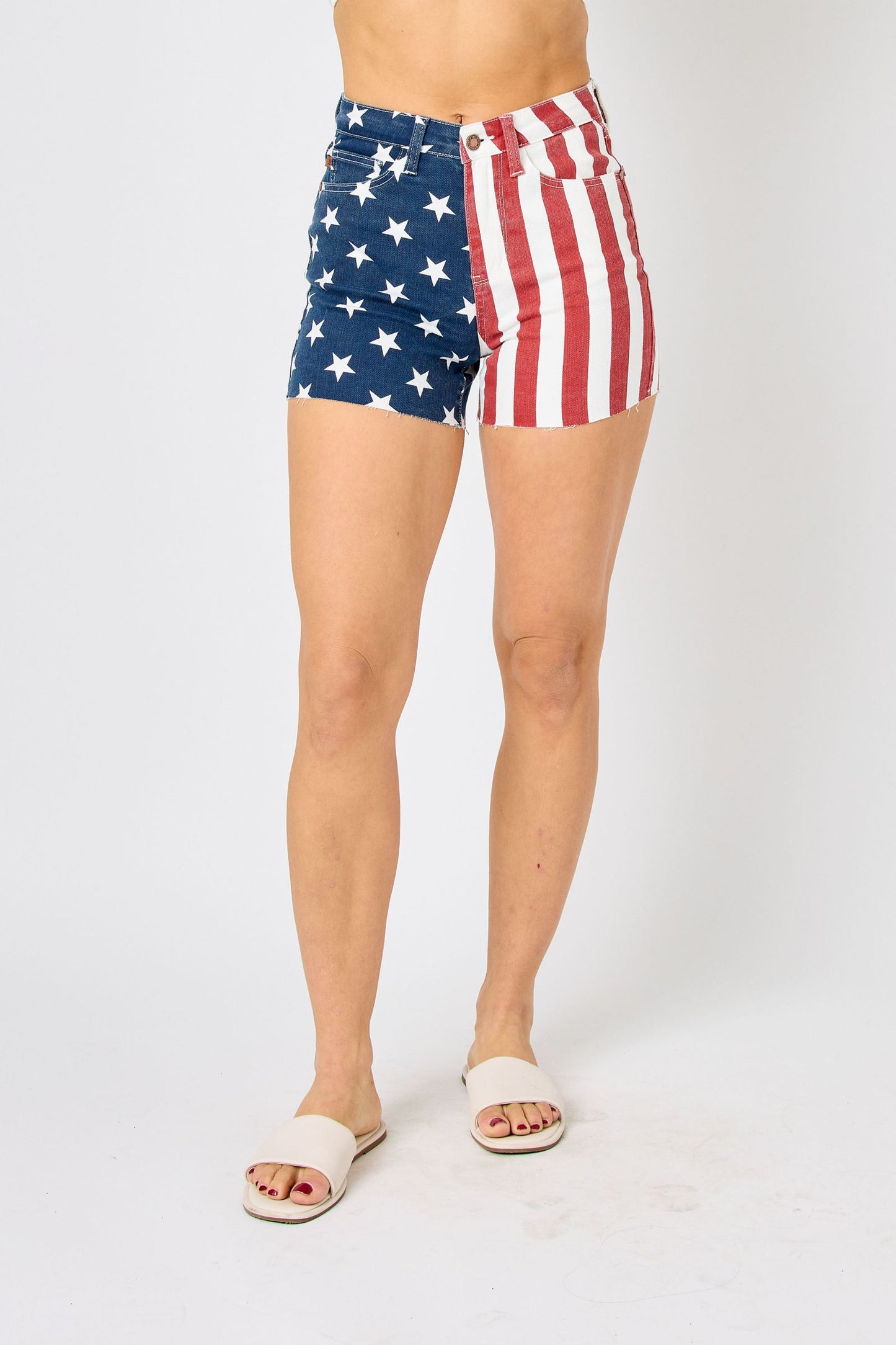 **SALE!** Americana Judy Blue Flag Shorts