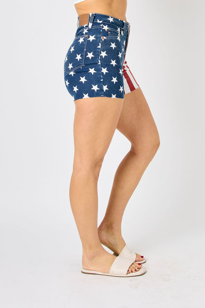 **SALE!** Americana Judy Blue Flag Shorts
