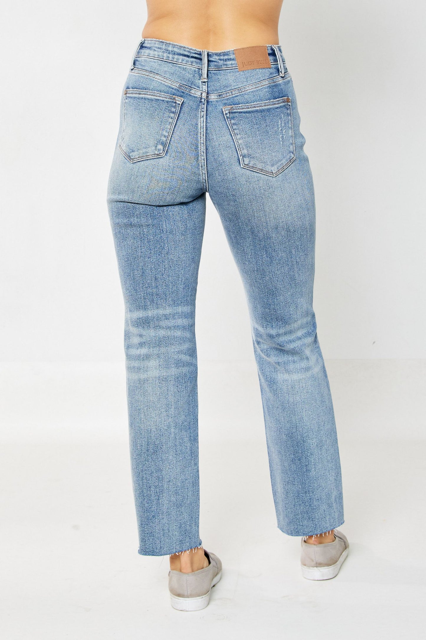 Magic Judy Blue Tummy Control MW Straight Jeans