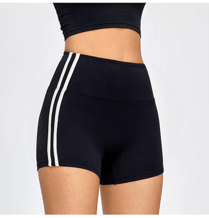 Reese Striped Biker Shorts