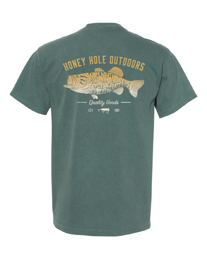 Mens Honey Hole Swamp Bass Tee