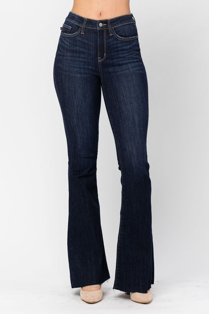 Cameron Judy Blue Dark Wash Flares