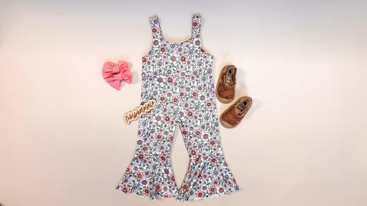 Baby & Toddler Girls Floral Bell Jumpsuit