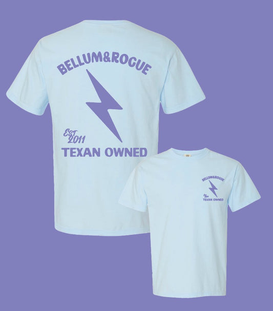 Icon Series Lightning Bolt Blue Store Logo Tee