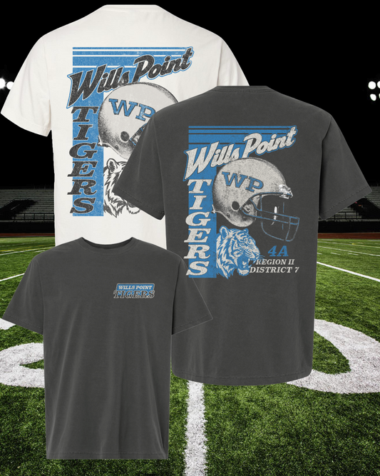Retro Mascot Wills Point Tigers Tee